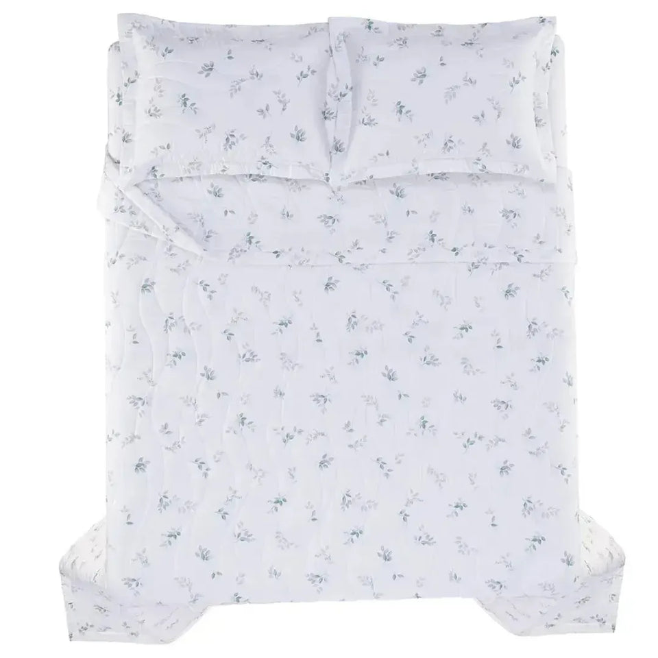 Jogo de Colcha Queen Botticelli 3 Pçs 300 Fios Cetim 100% Algodão Egípcio Trussardi