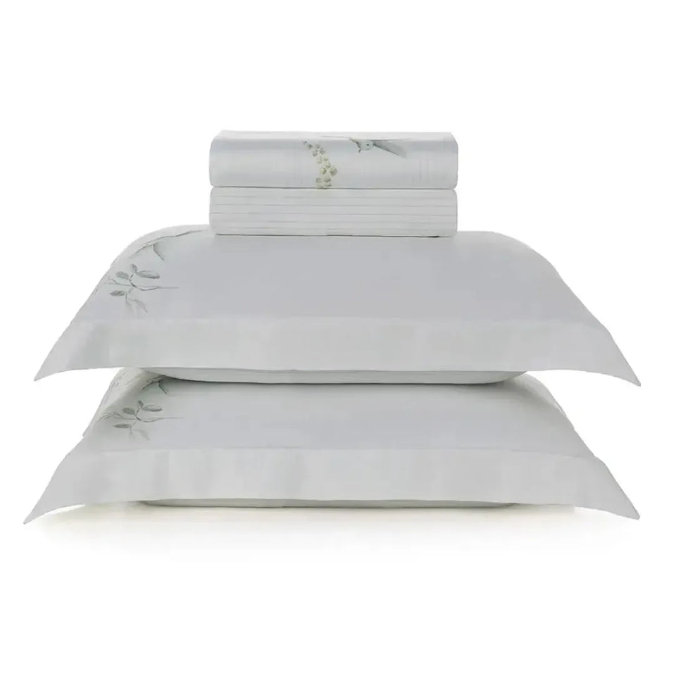 Jogo de Colcha Casal Isola Bella 3 Pçs 300 Fios Cetim 100% Bambu Trussardi