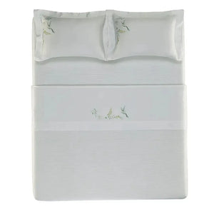 Jogo de Colcha Casal Isola Bella 3 Pçs 300 Fios Cetim 100% Bambu Trussardi