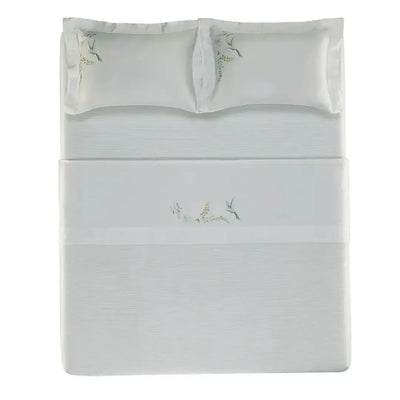 Jogo de Colcha Casal Isola Bella 3 Pçs 300 Fios Cetim 100% Bambu Trussardi