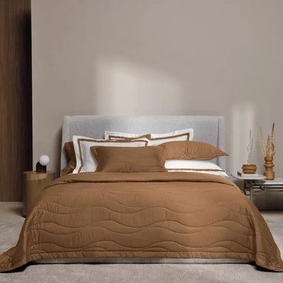 Jogo de Colcha Queen Novara 3 Pçs 300 Fios 100% Algodão Egípcio Vecchio Trussardi