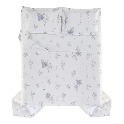 Jogo de Colcha Queen Ortensie 3 Pçs 300 Fios Cetim 100% Bambu Trussardi