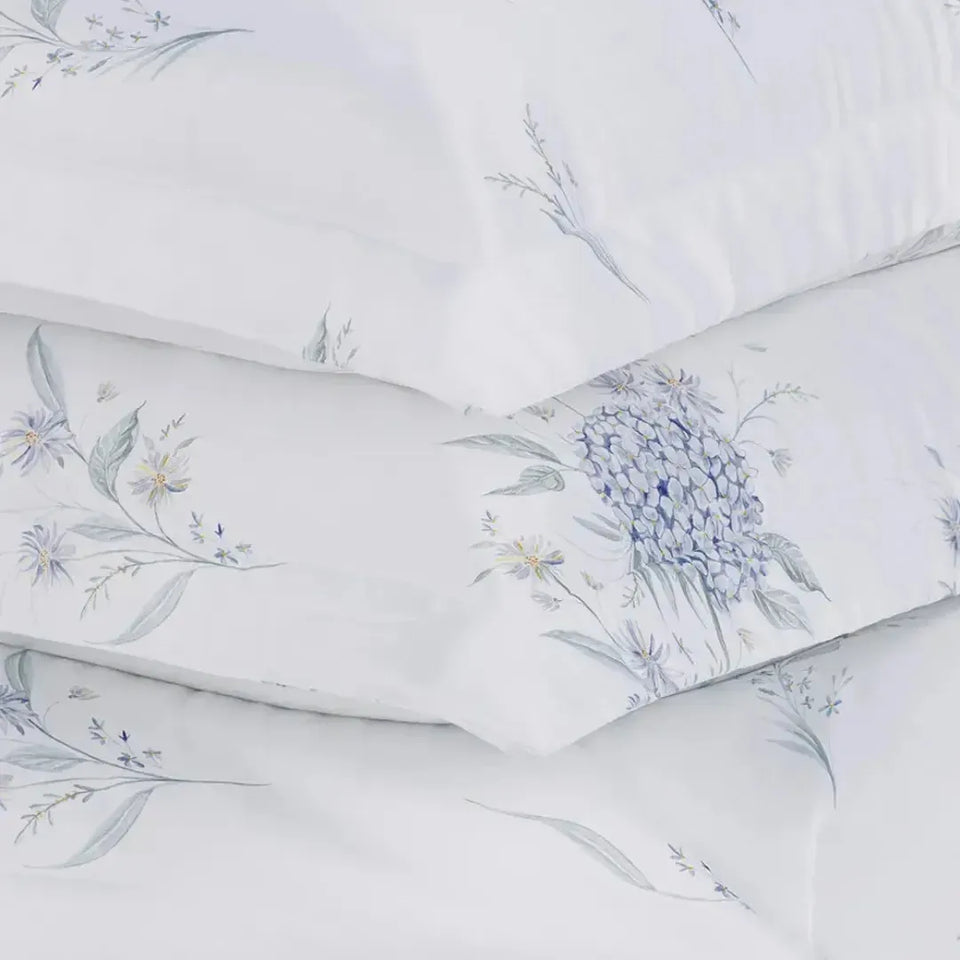 Jogo de Colcha Queen Ortensie 3 Pçs 300 Fios Cetim 100% Bambu Trussardi