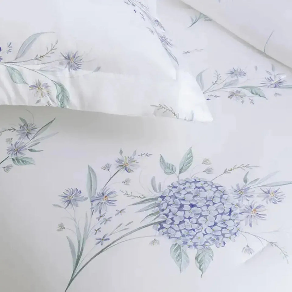 Jogo de Colcha Queen Ortensie 3 Pçs 300 Fios Cetim 100% Bambu Trussardi