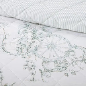 Jogo de Colcha Queen Ortigia 3 Pçs 200 Fios 100% Algodão Trussardi