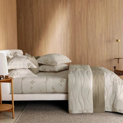 Jogo de Colcha Casal Pittori 3 Pçs 300 Fios Cetim 100% Algodão Egípcio Trussardi