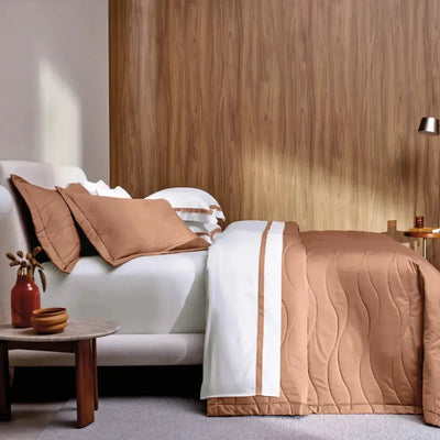 Jogo de Colcha Solteiro Novara 2 Pçs 300 Fios 100% Algodão Egípcio Solare Trussardi