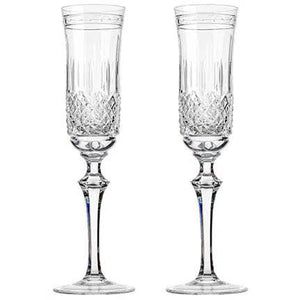 Kit 2 Taças de Champagne em Cristal Lapidado 68 37 Artemano