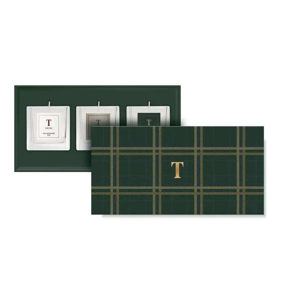 Kit 3 Velas Perfumadas La Luce Natal Trussardi