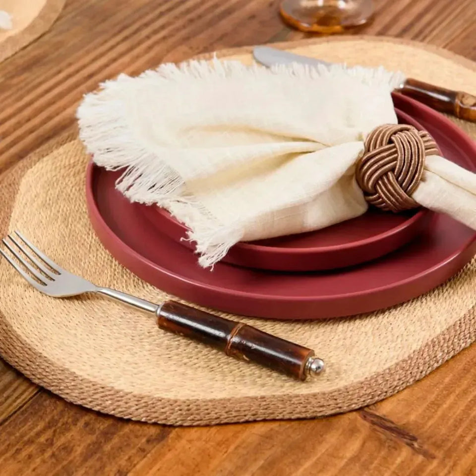 Kit 4 Anéis de Guardanapo Traccia Toffee Copa&Cia