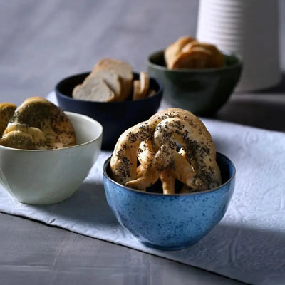 Kit 4 Bowls Stoneware Orgânico Colorido 558ml Porto Brasil