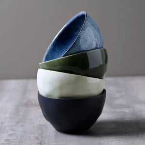 Kit 4 Bowls Stoneware Orgânico Colorido 558ml Porto Brasil