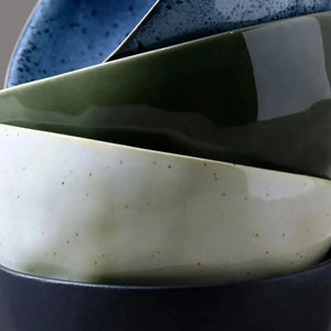 Kit 4 Bowls Stoneware Orgânico Colorido 558ml Porto Brasil