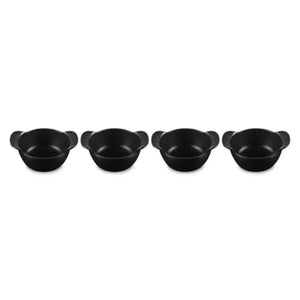 Kit 4 Mini Cocottes Gourmand Matte Black 300ml 11cm Le Creuset