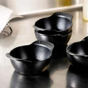 Kit 4 Mini Cocottes Gourmand Matte Black 300ml 11cm Le Creuset