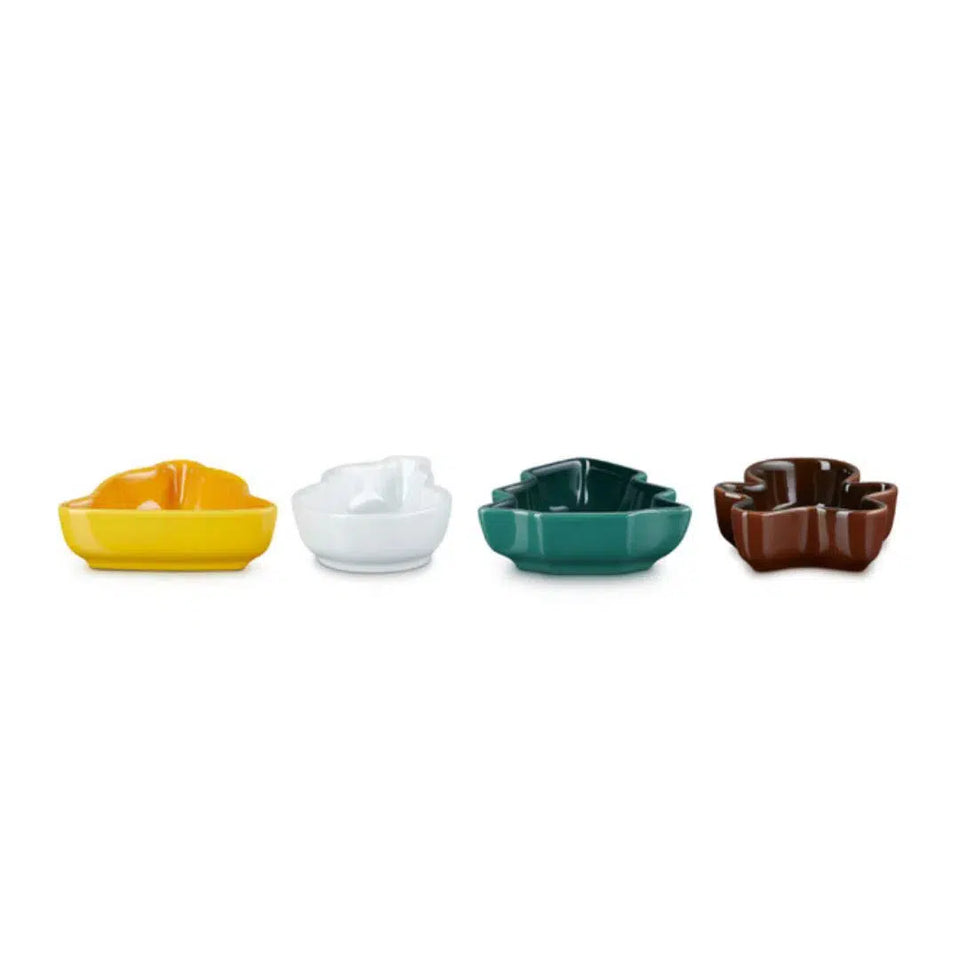 Kit 4 Mini Pratos Cerâmica Natal Le Creuset