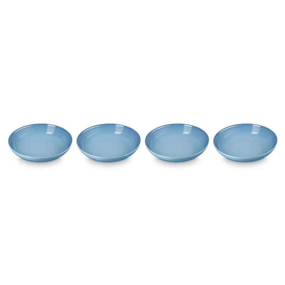 Kit 4 Pratos Fundos Cerâmica 22cm Chambray Le Creuset