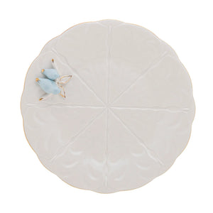 Kit 4 Pratos de Sobremesa Porcelana Birds 19cm