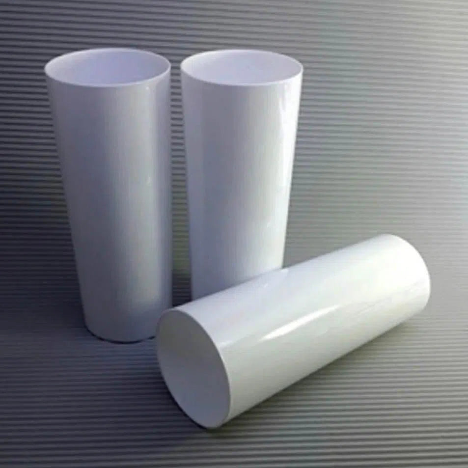Kit 6 Copos Long Drink Acrílico 370ml Branco