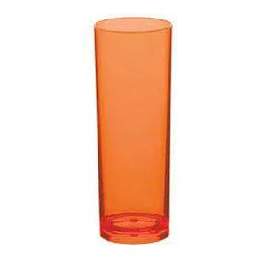 Kit 6 Copos Long Drink Acrílico 370ml Laranja Neon