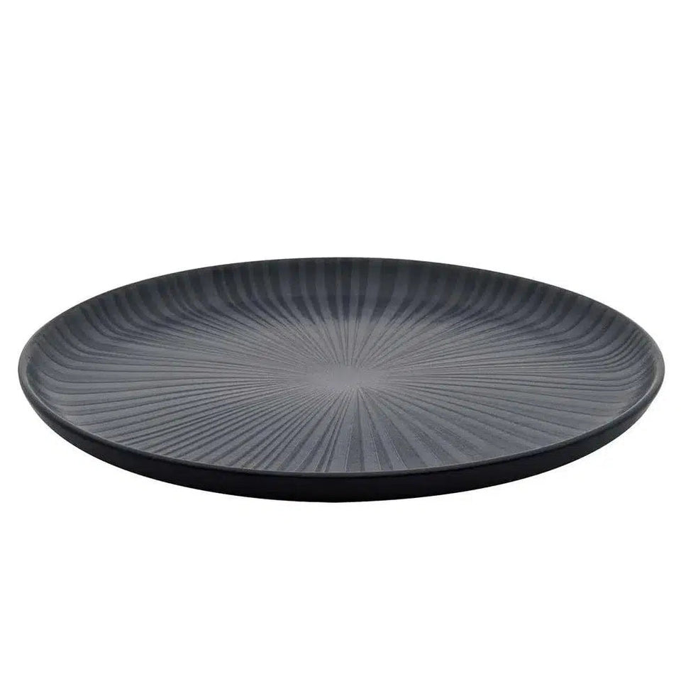 Kit 6 Pratos Rasos Cerâmica Ônix 26cm