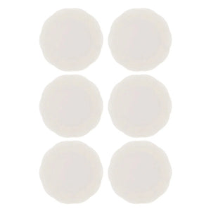 Kit 6 Pratos Rasos Porcelana New Bone Butterfly Flower 27cm