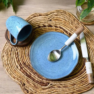 Kit Lanches 4 peças Stoneware Orgânico Breeze Porto Brasil