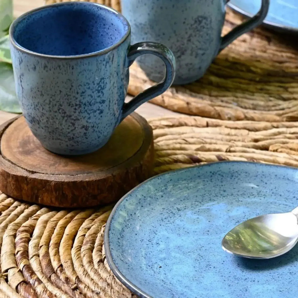 Kit Lanches 4 peças Stoneware Orgânico Breeze Porto Brasil