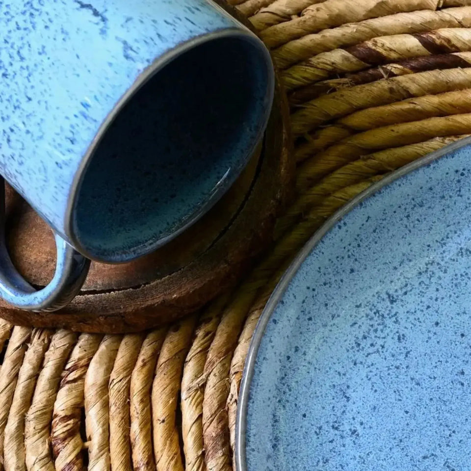 Kit Lanches 4 peças Stoneware Orgânico Breeze Porto Brasil