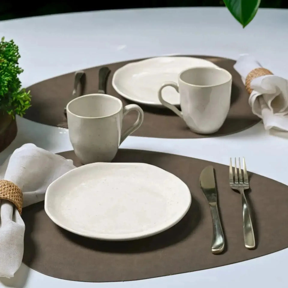 Kit Lanches 4 peças Stoneware Orgânico Shiny Porto Brasil