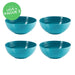 Kit Le Creuset - Leve 4, Pague 3: 4 Bowls Redondos Cerâmica Azul Caribe 16cm