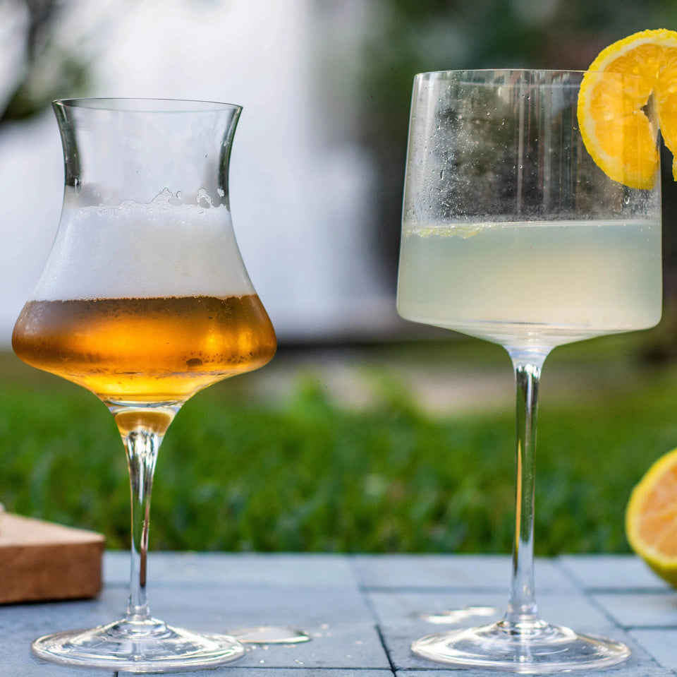 Kit Promocional: 2 Taças para Gin Quadratta + 2 Taças para Cerveja Bräuer Artemano