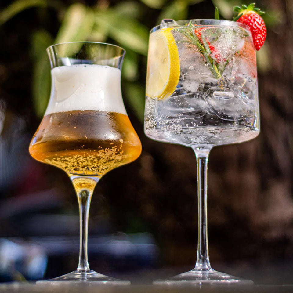 Kit Promocional: 2 Taças para Gin Quadratta + 2 Taças para Cerveja Bräuer Artemano