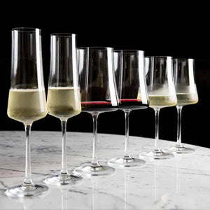 Kit Promocional Exclusivo: Linha Taças em Cristal Sommelier para Água, Vinho e Espumante (18 Taças)