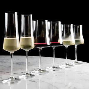 Kit Promocional: Linha Taças em Cristal Sommelier para Vinho Tinto, Branco e Espumante (18 Taças)