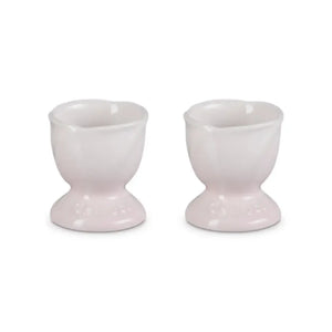 Kit com 2 Suportes para Ovo Ceramica Jardin Shell Pink Le Creuset