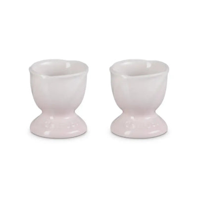 Kit com 2 Suportes para Ovo Ceramica Jardin Shell Pink Le Creuset