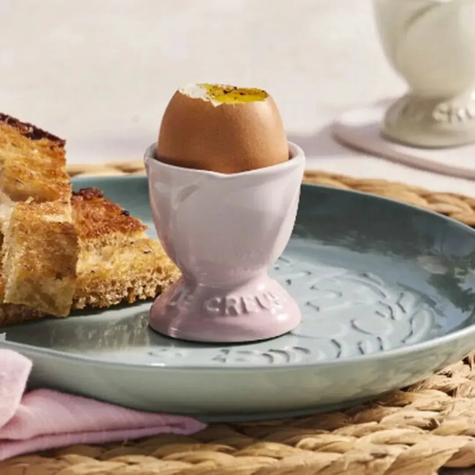 Kit com 2 Suportes para Ovo Ceramica Jardin Shell Pink Le Creuset