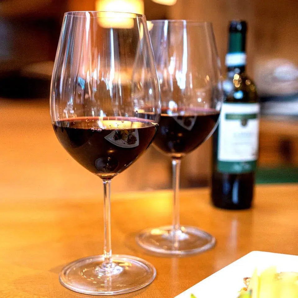 Kit com 2 Taças de Vinho em Cristal Grande Petroni 1230ml Artemano