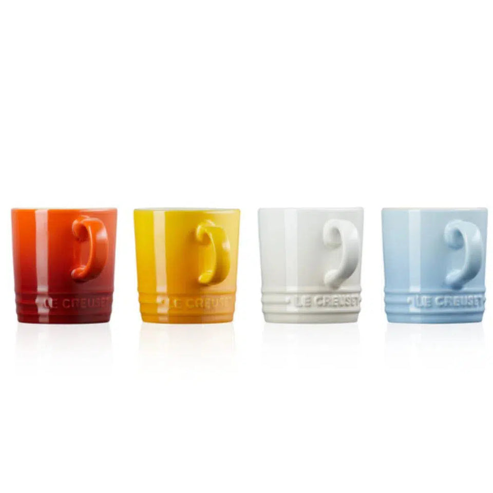 Kit com 4 Canecas Elements Collection 100ml Le Creuset