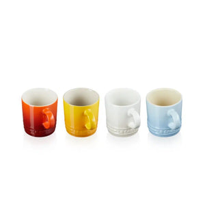 Kit com 4 Canecas Elements Collection 100ml Le Creuset