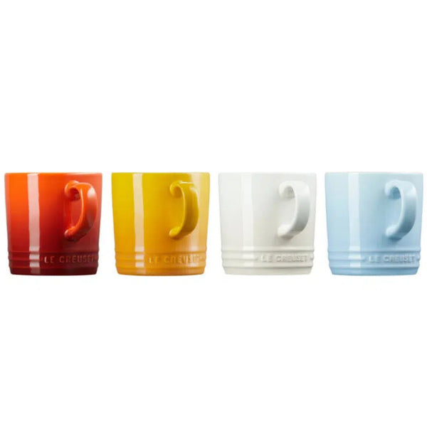 Kit com 4 Canecas Elements Collection 350ml Le Creuset