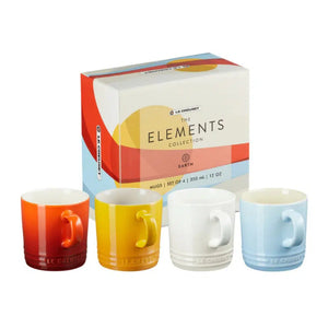 Kit com 4 Canecas Elements Collection 350ml Le Creuset