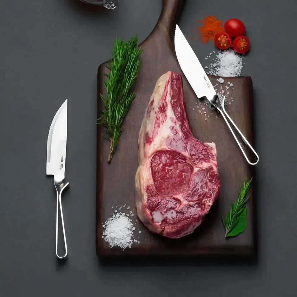 Kit com 4 Facas para Churrasco Cassino Inox Riva