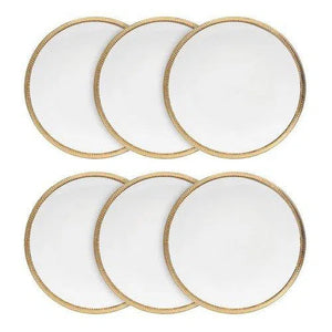 Kit com 6 Pratos Rasos Porcelana Paddy 27cm