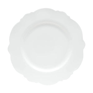 Kit com 6 Pratos Rasos Porcelana Wolff Maldivas Branco 28cm