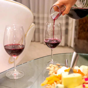Kit com 6 Taças Cristal Bohemia 450ml para Vinho
