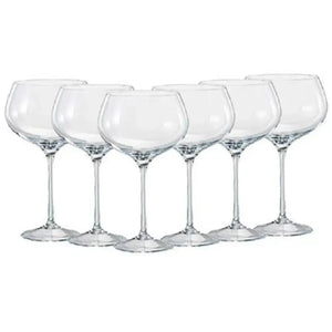 Kit com 6 Taças para Vinho em Cristal GrandVino Coupé 500ml
