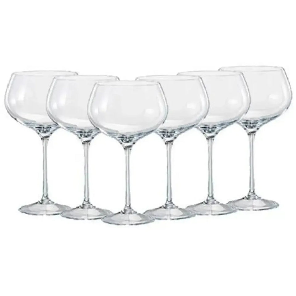 Kit com 6 Taças para Vinho em Cristal GrandVino Coupé 500ml