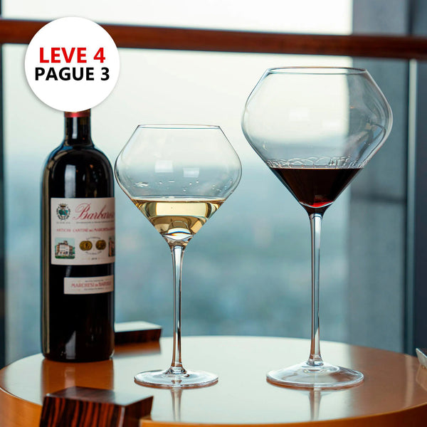 Leve 4, Pague 3: Kit Taças para Vinho em Cristal Linha Massimo Lungo 1300ml Artevino